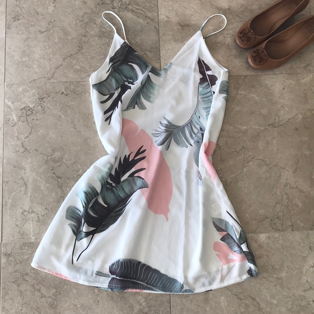 SheIn tropical mini dress